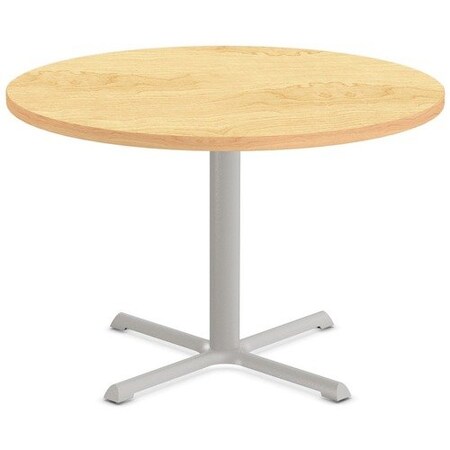 Special-T Table, Round, 42in Dia x 42in, Gray Base/Crema Maple Top SCTSTAR242BHGCM